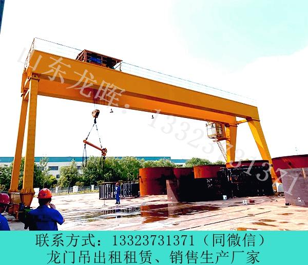 山東萊蕪龍門吊出租生產(chǎn)120噸輪胎式提梁機